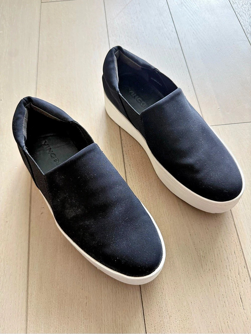 Vince Platform Slip-On Sneaker Black